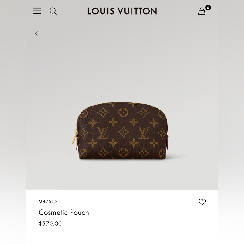 Cosmetic LV pouch, 100% authentic very lightly used